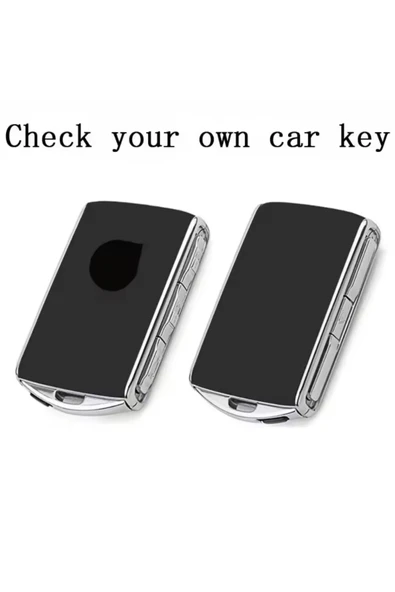 YıldızTuning Volvo V70 Beyaz-Gold Anahtar Kılıfı 2021-2025 - Resim 2