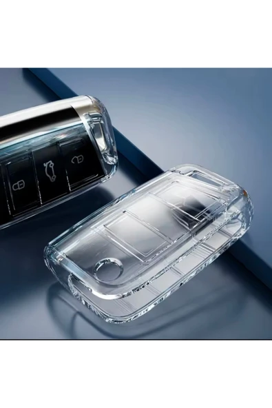 YıldızTuning Volkswagen Golf 7 7.5 uyumlu  Şeffaf Anahtar Kılıfı 2013-2020 - Resim 4