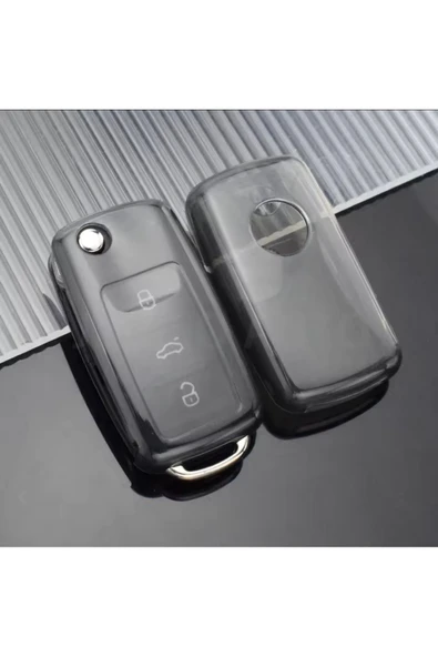 YıldızTuning Volkswagen Beetle Şeffaf-Füme Anahtar Kılıfı - 1
