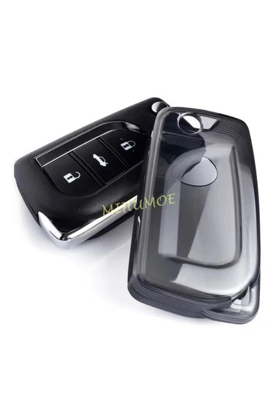 YıldızTuning Toyota Corolla Auris Avensis Yaris RAV4 Hilux Şeffaf-Füme Anahtar Kılıfı ürün görseli
