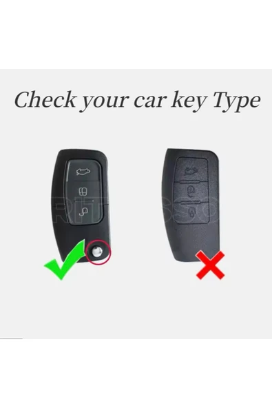 YıldızTuning Ford Fiesta Anahtar Kılıfı Beyaz-Silver - Resim 2