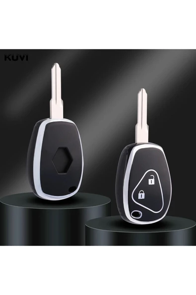 YıldızTuning Renault Laguna Anahtar Kılıfı 2 Buton Siyah Renk ürün görseli 1