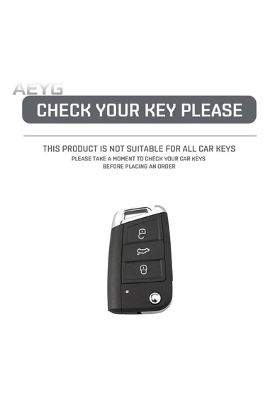 YıldızTuning Skoda Fabia 2017+ Anahtar Kılıfı Beyaz Renk - Resim 3