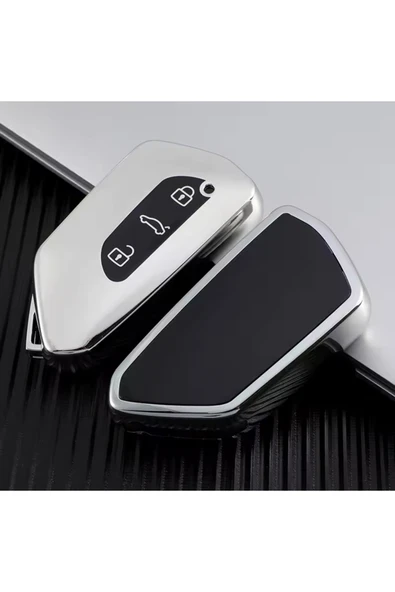 YıldızTuning Volkswagen Golf 8 Anahtar Kılıfı Parlak Gümüş 2021-2025 ürün görseli