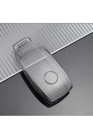 YıldızTuning Mercedes GLC X167 Uyumlu Şeffaf-Füme Anahtar Kılıfı - Resim 3