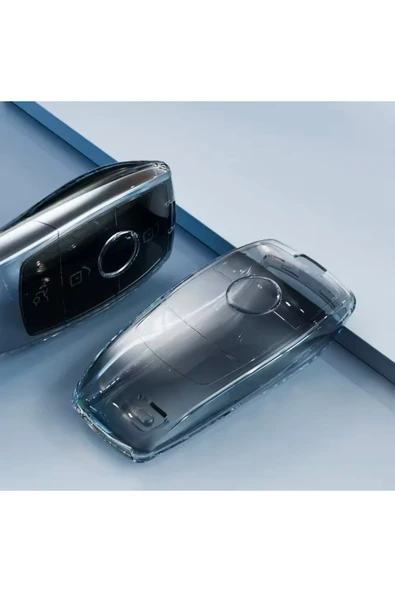 YıldızTuning Mercedes GLC X167 Uyumlu Şeffaf-Füme Anahtar Kılıfı ürün görseli