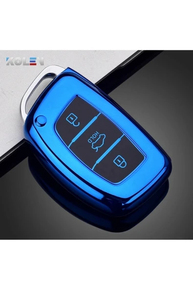 YıldızTuning Hyundai Elantra Sustasız Anahtar Kılıfı Mavi Renk ürün görseli 1