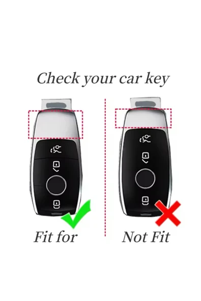 YıldızTuning Mercedes GLC X167 Uyumlu Şeffaf-Füme Anahtar Kılıfı - Resim 5