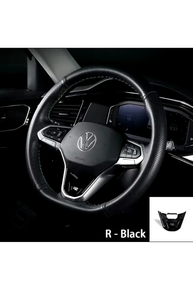 YıldızTuning VW Tiguan Direksiyon R Logo Siyah 2020-2025 - 4