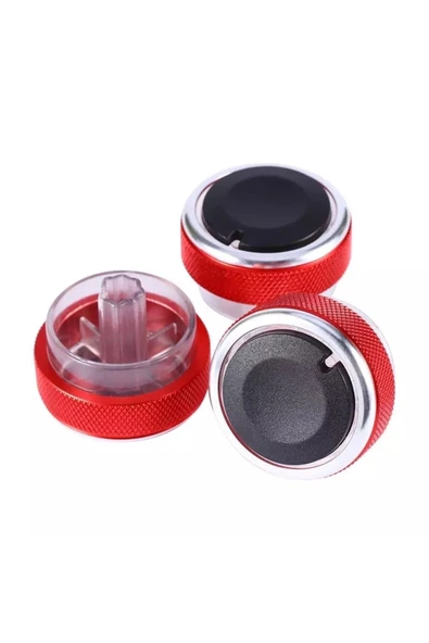 YıldızTuning Ford Focus Klima Düğmesi Kalorifer Düğmesi Kırmızı 2005-2014 - Resim 2