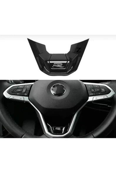 YıldızTuning VW Tiguan Direksiyon R Logo Siyah 2020-2025 - 1