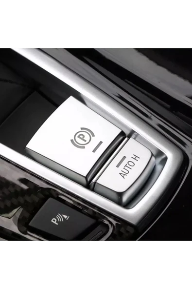 YıldızTuning Bmw F10 Start Stop + El Freni Tuş Kaplama Buton Yenileme Parçası - 2