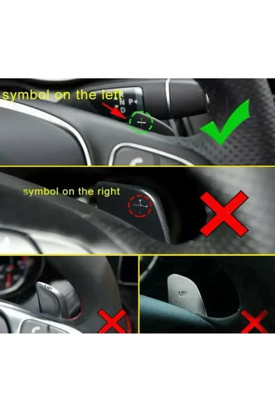 kaytaz MERCEDES 2015+ F1 KULAKÇIK PADDLE SHİFT GÜMÜŞ W205 W213 W117 W176 - 4