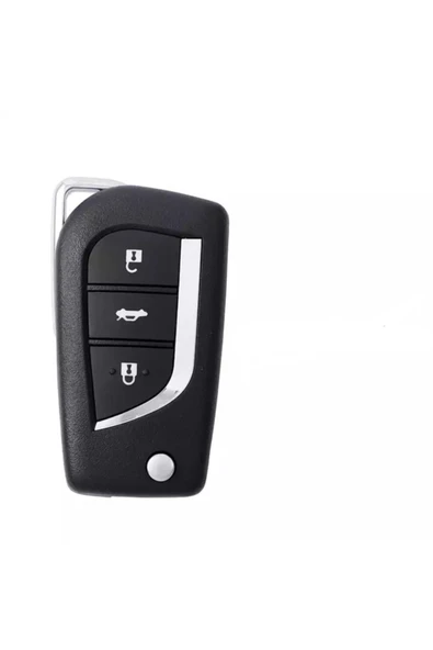 YıldızTuning Toyota Auris Parlak Anahtar Kılıfı Mavi Renk - Resim 2