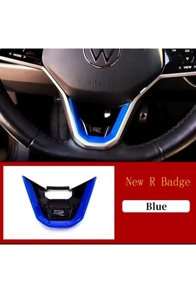 YıldızTuning VW ID6 Direksiyon R Logo Mavi - 2