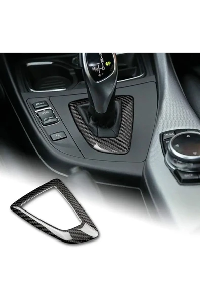 YıldızTuning Bmw F20 F30 F22 F36  Karbon Vites Alt Kaplaması - 1