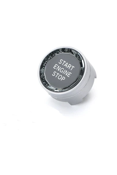 YıldızTuning Bmw 2 Serisi F22 Kristal Start Stop Tuş Gümüş ürün görseli 1