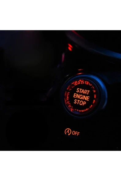 YıldızTuning Bmw 5 Serisi F10 Kristal Start Stop Tuş Gümüş - Resim 4
