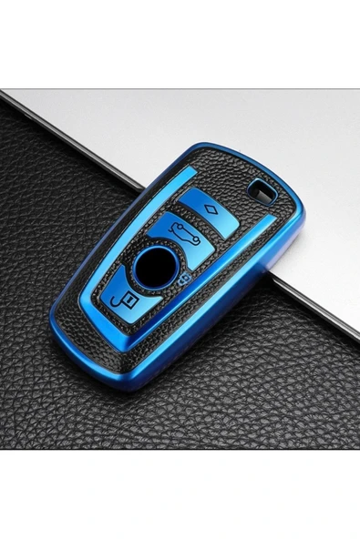 YıldızTuning Bmw F10 F20 F30 F32 F22 X5 X3 X1 Anahtar Kılıfı Lüx Mavi Renk ürün görseli 1