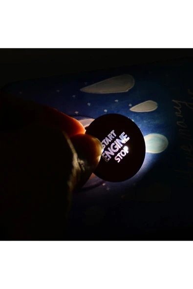 YıldızTuning Bmw 7 Serisi F01 F02 Kristal Start Stop Tuş Kırmızı - Resim 2