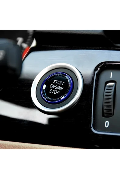 YıldızTuning Bmw X1 Serisi E84 Kristal Start Stop Tuşu Mavi 2009-2015 - 1