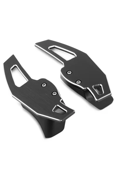 YıldızTuning Golf 5 6 Passat B6 B7 CC Scirocco Beetle Siyah Direksiyon F1 Kulakçık Vites Mini - Resim 2