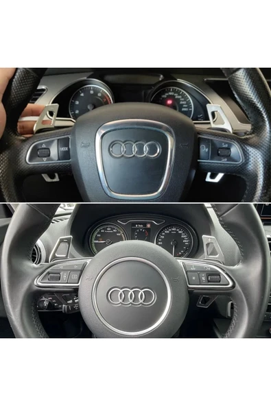 YıldızTuning Audi A3 8V F1 Paddle Shifter Gümüş Renk Küçük Boy 2013-2016 - 2