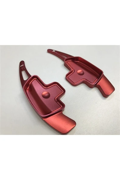 Universal Mercedes Cla Amg Direksiyon F1 Vites Kulakçık Paddle Shift Kırmızı - Resim 3