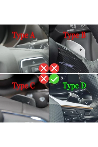 YıldızTuning Cupra Formentor F1 Kulakçık Bronz Vites Pedalı Shifter Metal - 4