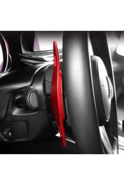 YıldızTuning Bmw 6 Serisi G32 F1 Direksiyon Kulakçık Kırmızı Renk - Resim 4