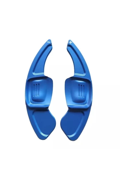 YıldızTuning Tiguan 2016-2020 Mavi F1 Direksiyon Kulakçık ürün görseli