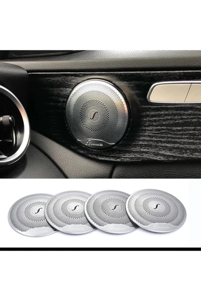 YıldızTuning Mercedes W205 W213 Burmester Hoparlör Kapak Kaplama 2 Prç - 2