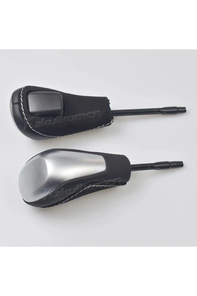 YıldızTuning Bmw X5 Vites Topuzu Alcantara Deri Gümüş OEM E53 1999-2006 - Resim 3