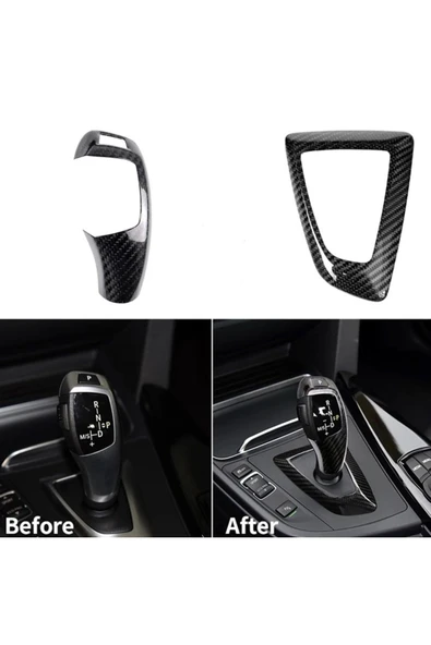 YıldızTuning Bmw 1 Serisi F20 Karbon Vites + Vites Alt Kaplaması Seti - 1