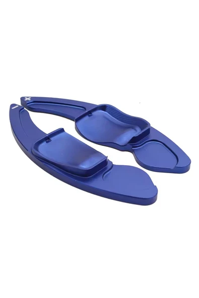 YıldızTuning Golf 5 6 Passat B6 B7 CC Scirocco Beetle Mavi Direksiyon F1 Kulakçık Vites Bigsize ürün görseli