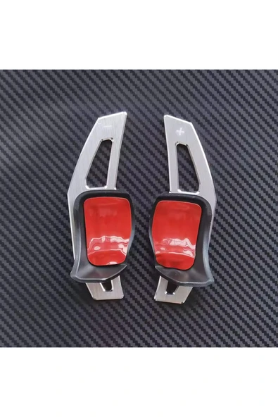 YıldızTuning Golf 5 6 Passat B6 B7 CC Scirocco Beetle Gri Direksiyon F1 Kulakçık Vites Mini ürün görseli 1