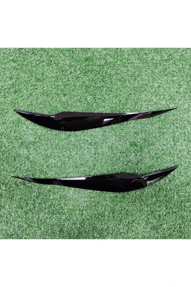 YıldızTuning Bmw F30 Far Üstü Kaşı Piano Black Kaplama 2012-2018 - 3