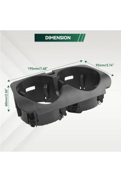 YıldızTuning Mercedes G Serisi Orta Konsol Bardaklık Aksesuar W463 2019 2020 - Resim 7