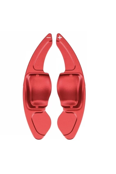 YıldızTuning Scirocco 2009-2014 Uyumlu F1 Paddle Shifter Kulakçık Kırmızı Renk Büyük Boy - Resim 2