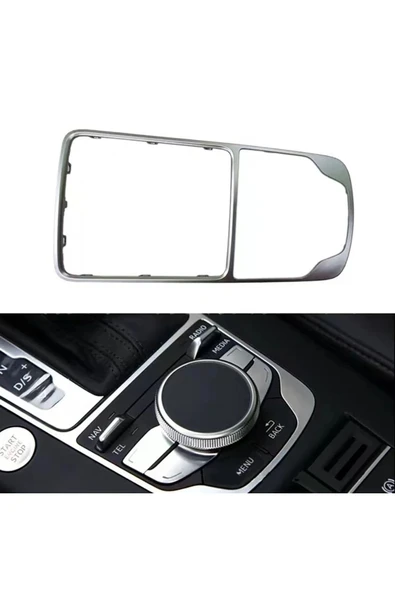 YıldızTuning Audi A3 Vites Mmi Konsol Çerçevesi Krom Nikelaj 2013-2020 ürün görseli 1