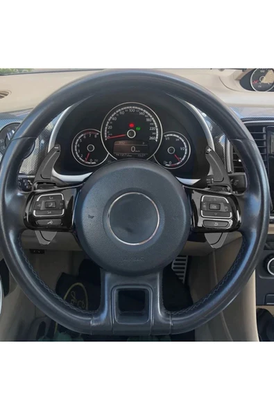 YıldızTuning Vw Passat B6 B7 Cc Siyah F1 Paddle Shifter Direksiyon Kulakçık - 2