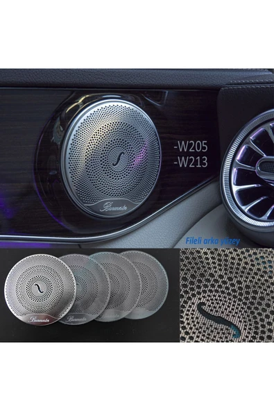 vagparts W205 Tweeter Kapakları Burmester - W205 Aksesuar Krom Anahtar - 3