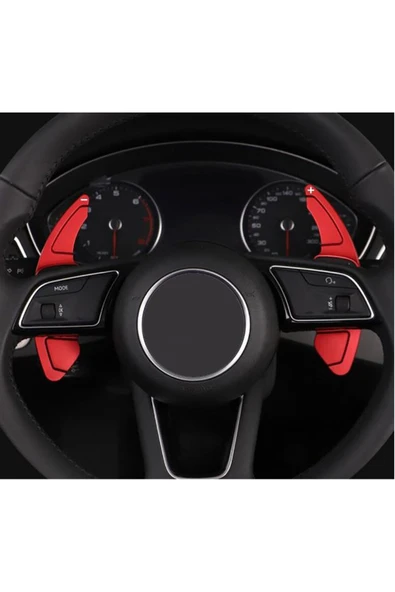 Universal Audi A3 F1 Vites Kulakçık Paddle Shift 2012-2016 Kırmızı - 1