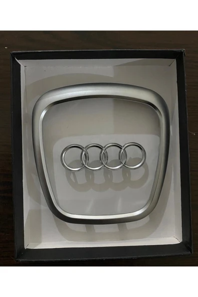 YıldızTuning Audi A8 D3 2007-2010 Uyumlu Direksiyon Logosu Çerçevesi Göbeği - 1