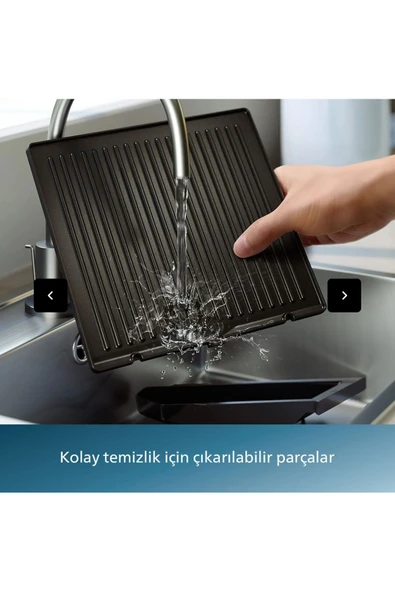 Philips 5000 Serisi Izgara ve Tost Makinesi Inox - Resim 2