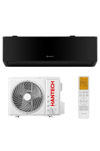 HANTECH H-Pro Siyah Cam Panel A++ (Wi-Fi + Montaj Dahil) 18.000 Btu/h Duvar Tipi Inverter Klima - 1