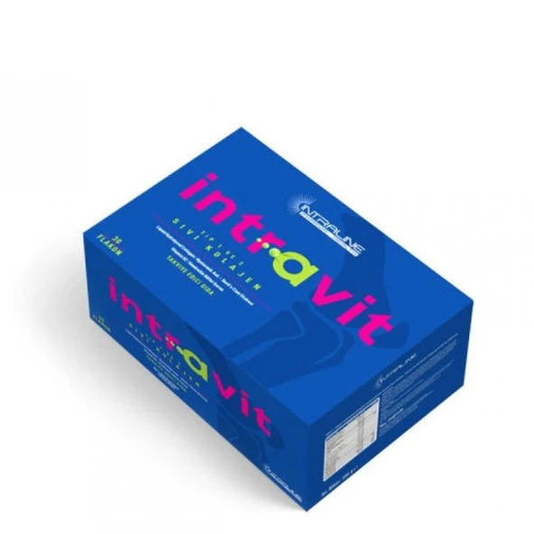İntraVit Tip II Kollajen, Hyaluronik Asit içerikli Sıvı 30ml 30 Oral Flakon ürün görseli