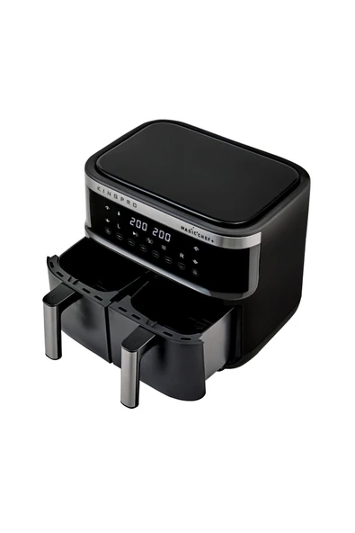 King Kyf32 Magicchef+ Çift Sepetli Sıcak Hava Fritözü 8 Litre Xxl - 3