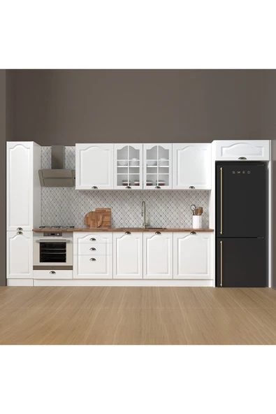 390 cm %100 MDF Greena White Mutfak Dolabı - 1