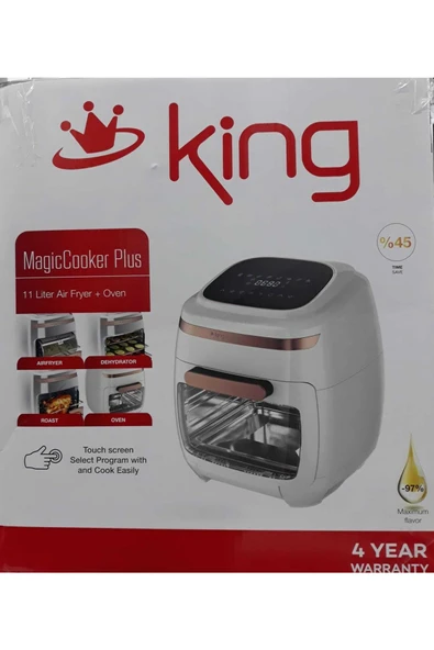 King Kyf30 Magiccooker Plus 11 Litre Oven Sıcak Hava Fritözü - Resim 2